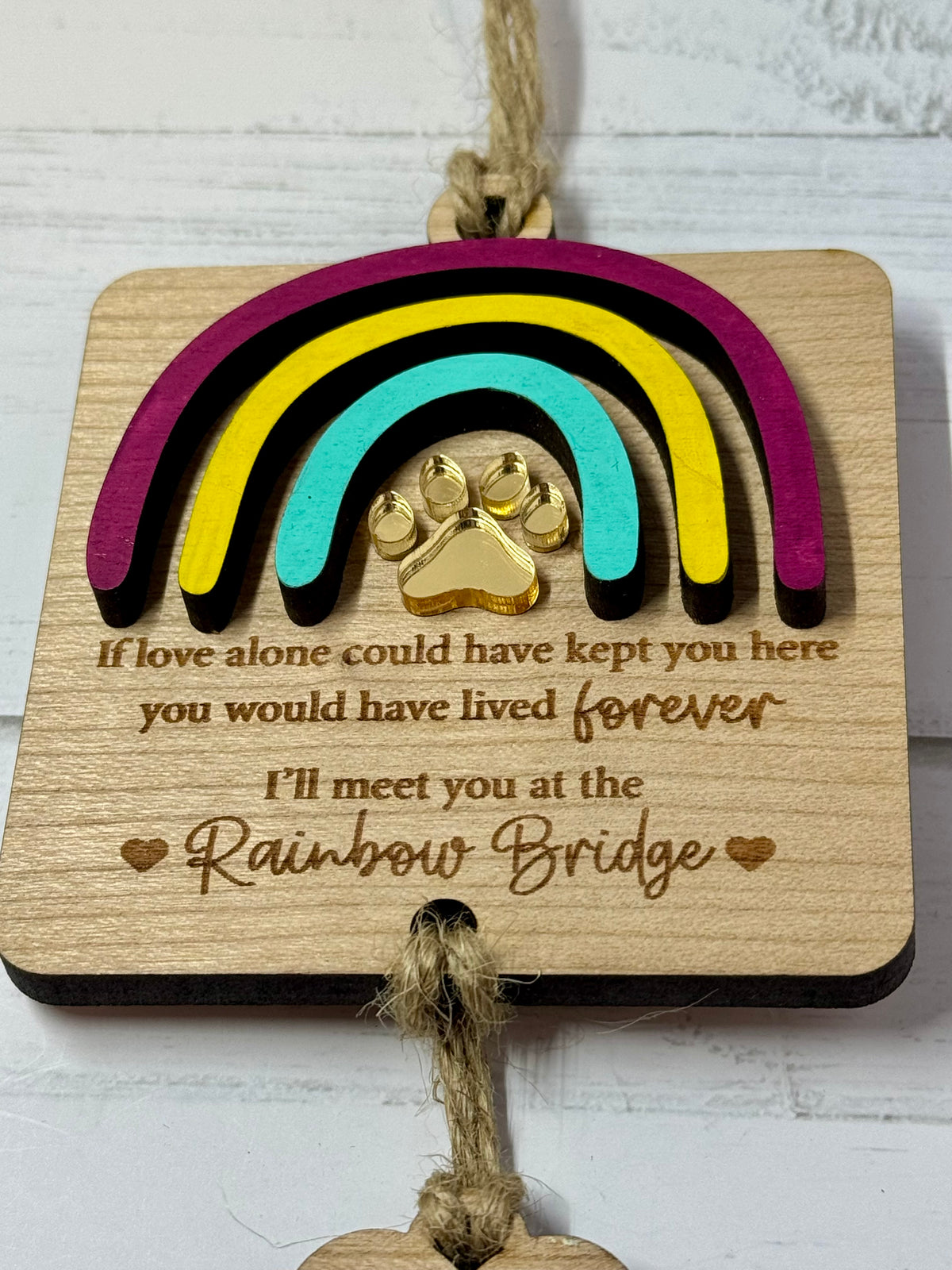 Pet Rainbow Bridge Memento