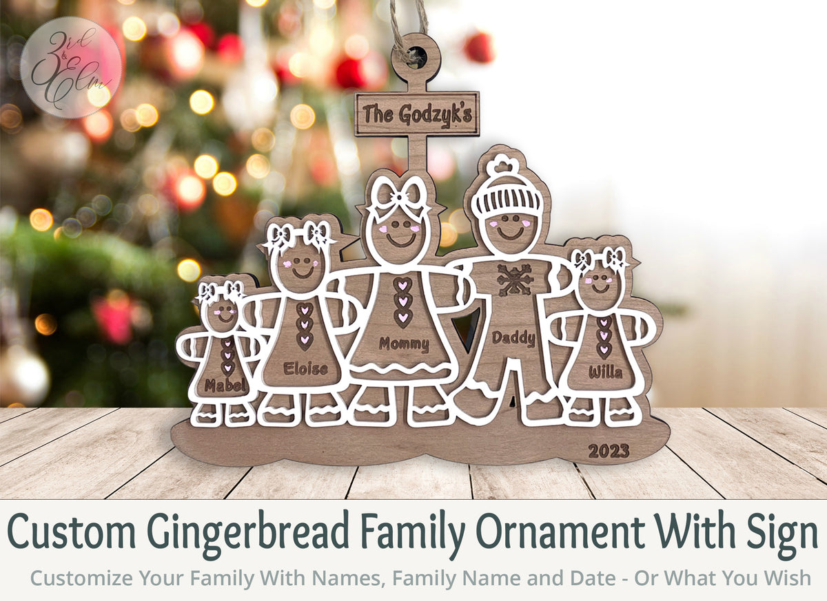 Custom Gingerbread Ornaments