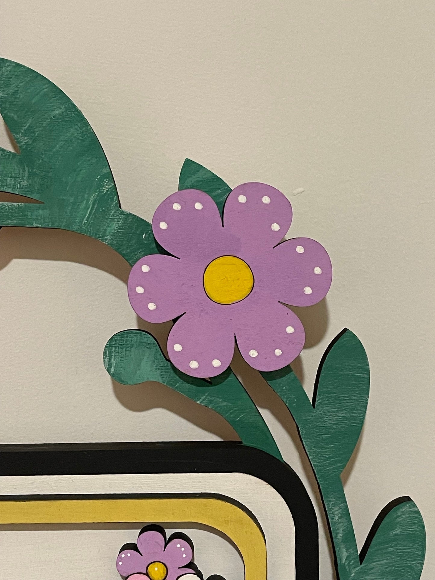 Happy Mother’s Day Interchangeable Wreath, Mother Decor,  Center Sign and 5 Wreath Ornament Insert Only - NO WREATH, Wreath Sold Seperately